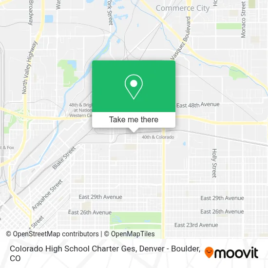 Colorado High School Charter Ges map