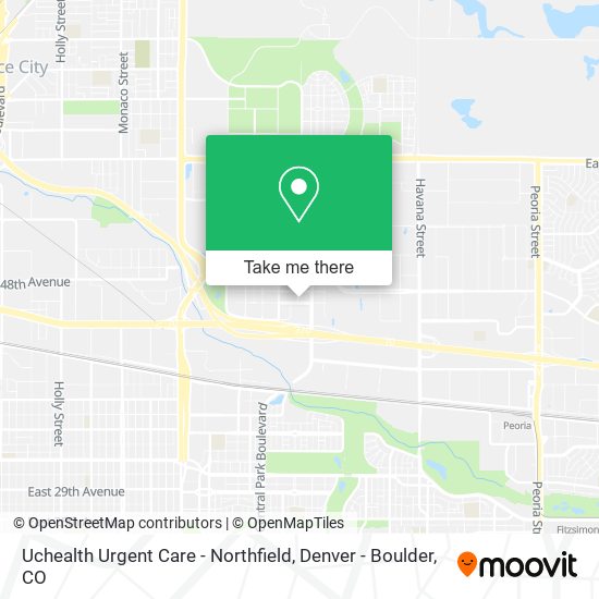 Mapa de Uchealth Urgent Care - Northfield