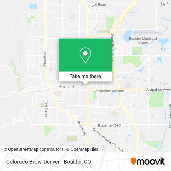 Mapa de Colorado Brow