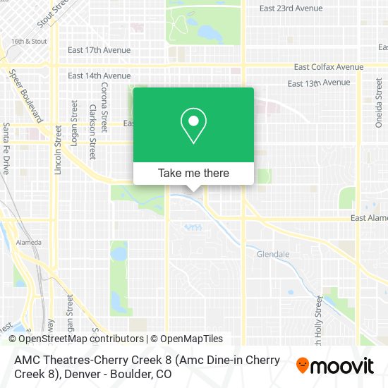 AMC Theatres-Cherry Creek 8 (Amc Dine-in Cherry Creek 8) map