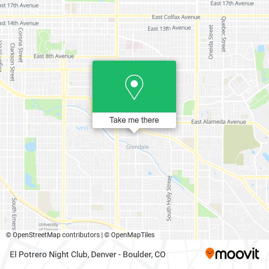 El Potrero Night Club map