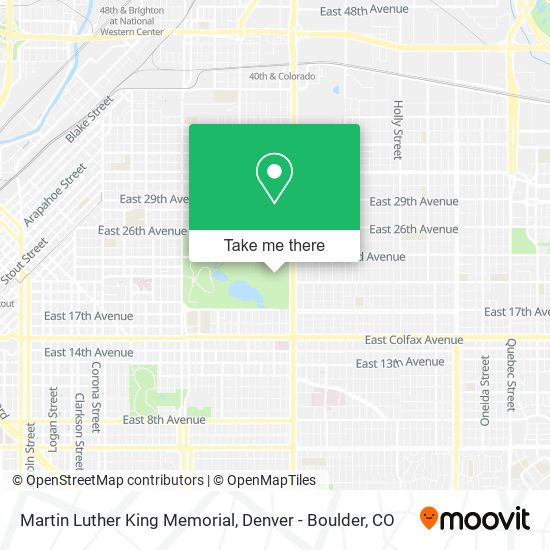 Martin Luther King Memorial map