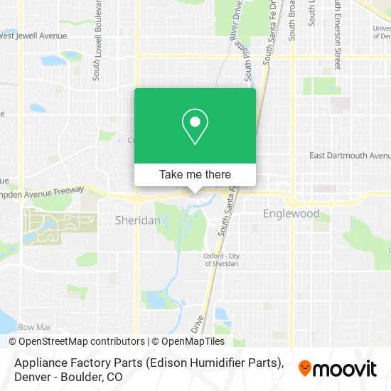 Appliance Factory Parts (Edison Humidifier Parts) map