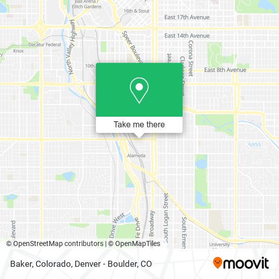 Baker, Colorado map