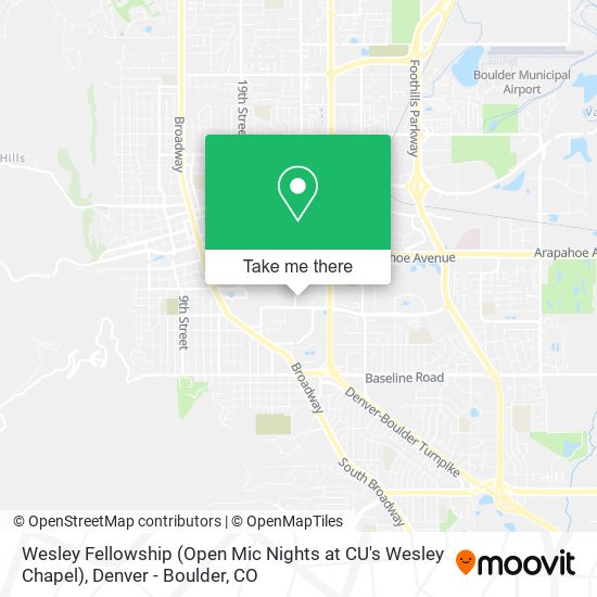 Wesley Fellowship (Open Mic Nights at CU's Wesley Chapel) map