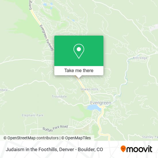 Judaism in the Foothills map