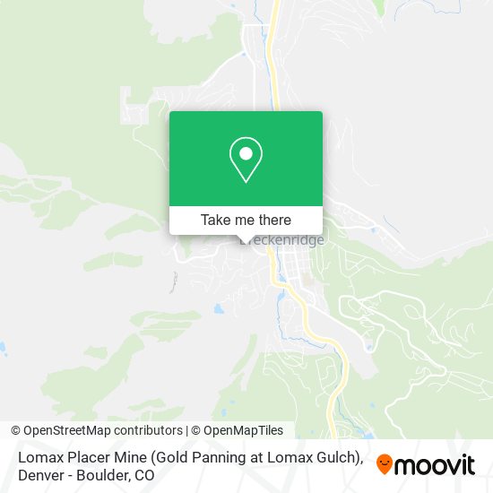 Lomax Placer Mine (Gold Panning at Lomax Gulch) map