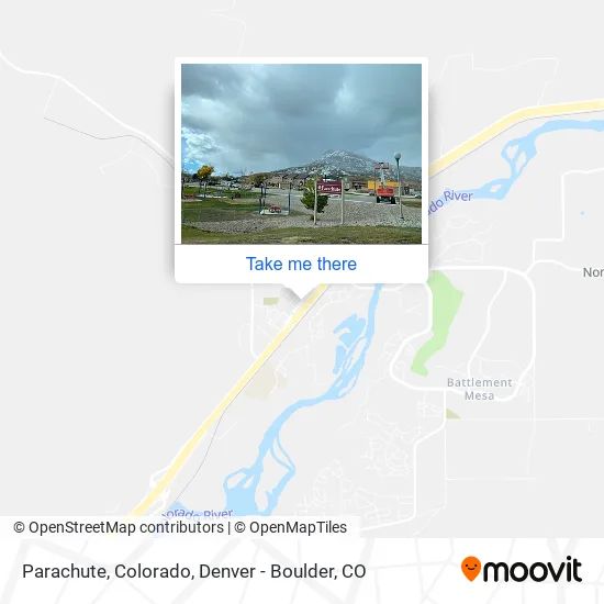 Parachute, Colorado map