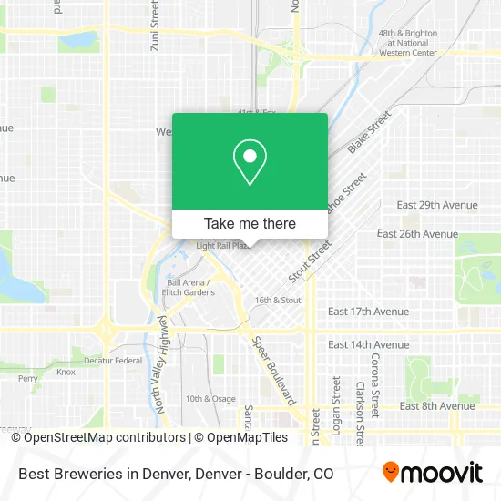 Best Breweries in Denver map