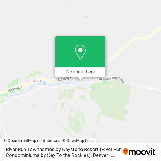 River Run Townhomes by Keystone Resort (River Run Condominiums by Key To the Rockies) map