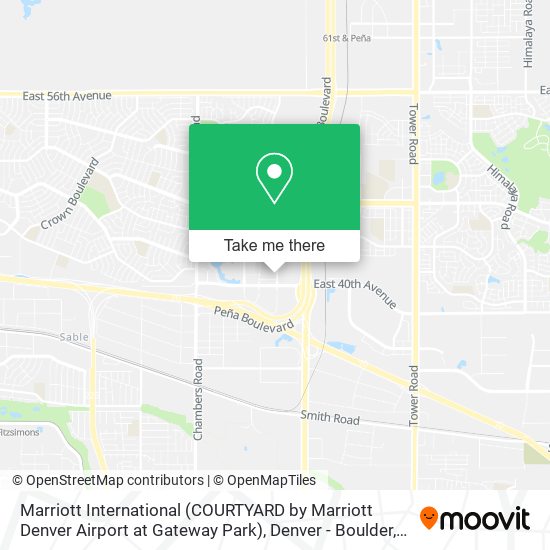 Mapa de Marriott International (COURTYARD by Marriott Denver Airport at Gateway Park)