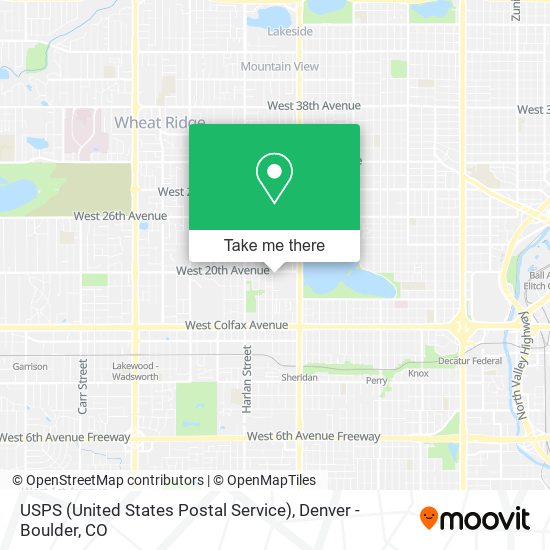 USPS (United States Postal Service) map