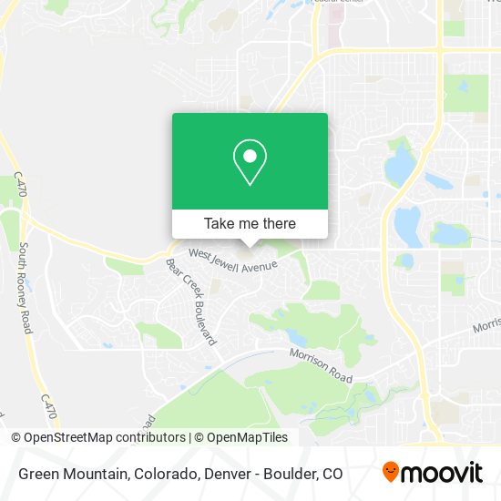 Green Mountain, Colorado map