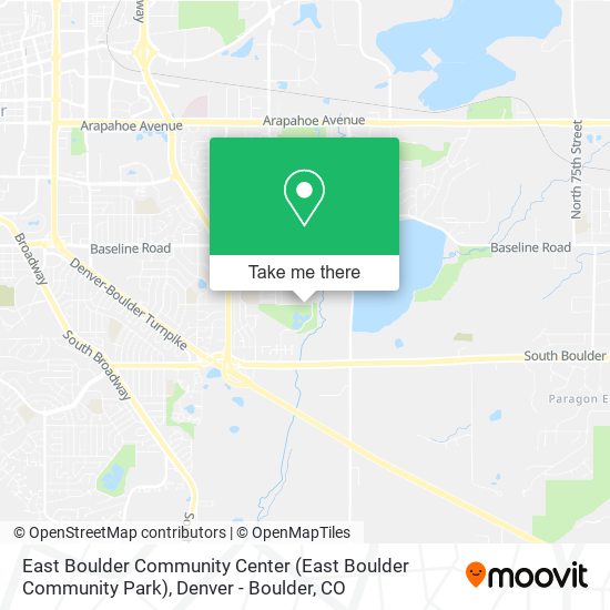 East Boulder Community Center map
