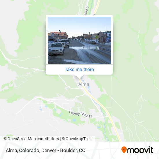 Alma, Colorado map