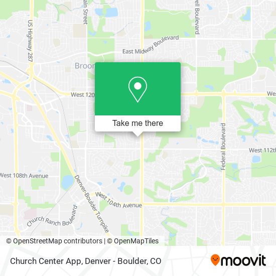Church Center App map