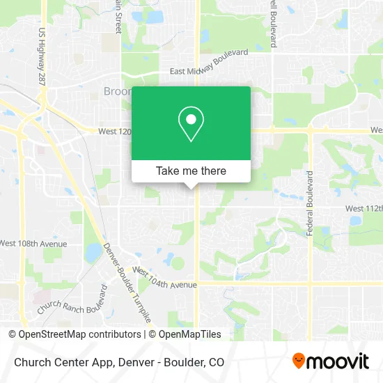 Church Center App map