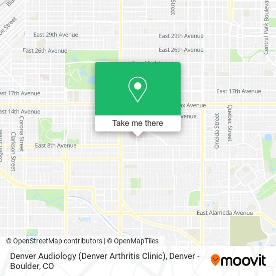 Denver Audiology (Denver Arthritis Clinic) map
