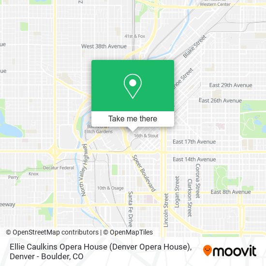 Mapa de Ellie Caulkins Opera House (Denver Opera House)