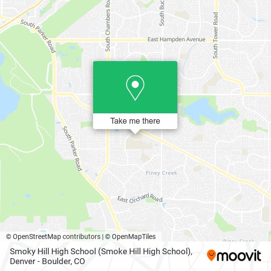 Mapa de Smoky Hill High School