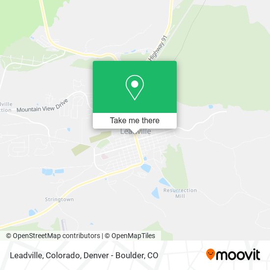 Leadville, Colorado map