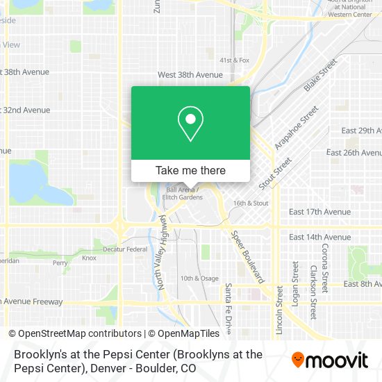 Mapa de Brooklyn's at the Pepsi Center (Brooklyns at the Pepsi Center)