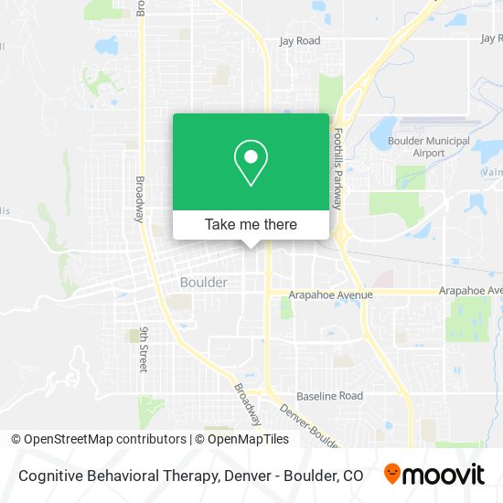 Cognitive Behavioral Therapy map