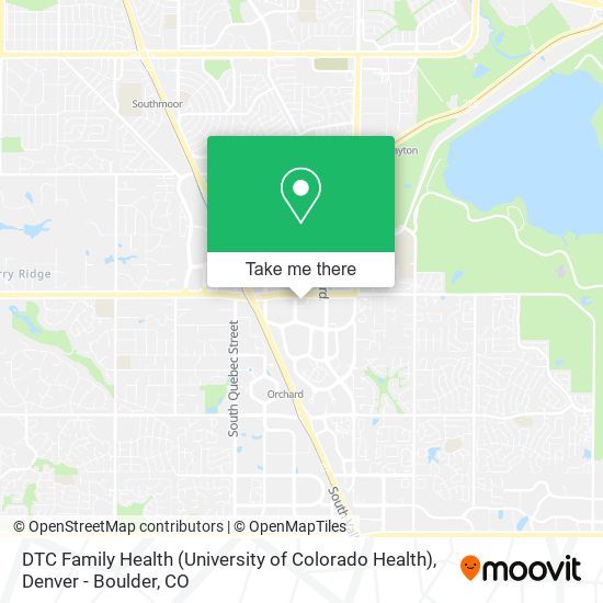 Mapa de DTC Family Health (University of Colorado Health)