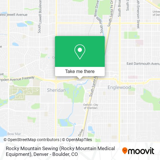 Mapa de Rocky Mountain Sewing (Rocky Mountain Medical Equipment)