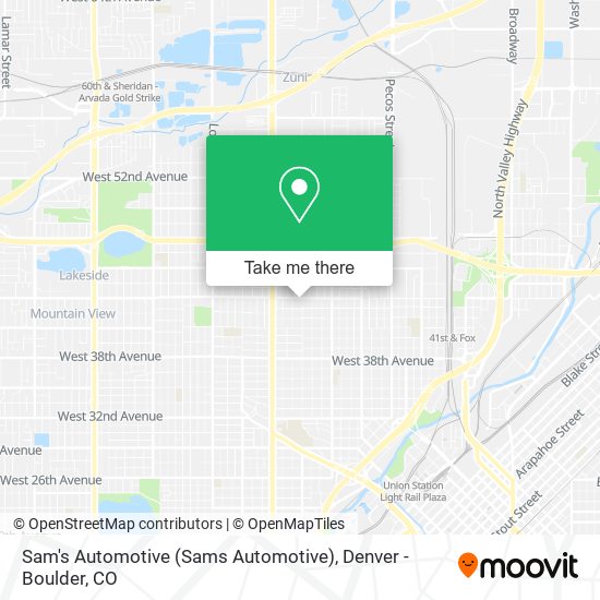 Sam's Automotive (Sams Automotive) map