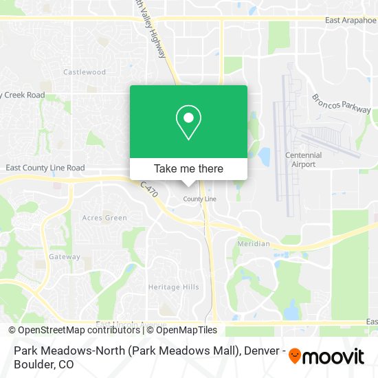 Park Meadows-North (Park Meadows Mall) map