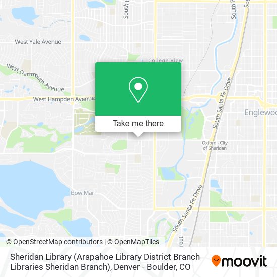 Sheridan Library (Arapahoe Library District Branch Libraries Sheridan Branch) map