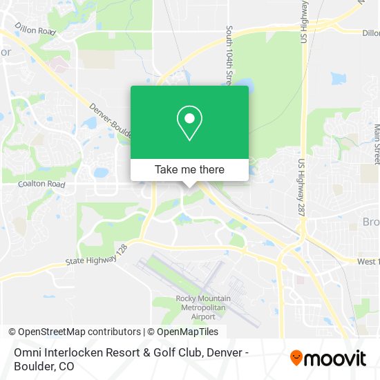Omni Interlocken Resort & Golf Club map