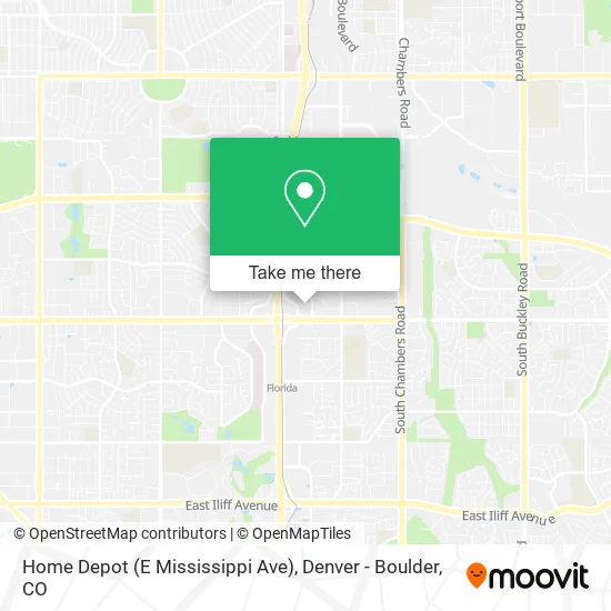 Mapa de Home Depot (E Mississippi Ave)