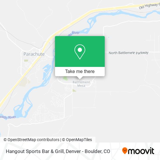 Mapa de Hangout Sports Bar & Grill