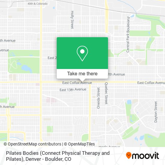 Mapa de Pilates Bodies (Connect Physical Therapy and Pilates)