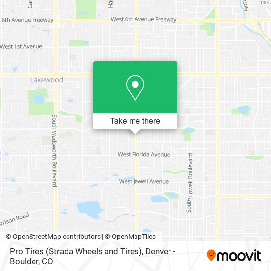 Pro Tires (Strada Wheels and Tires) map