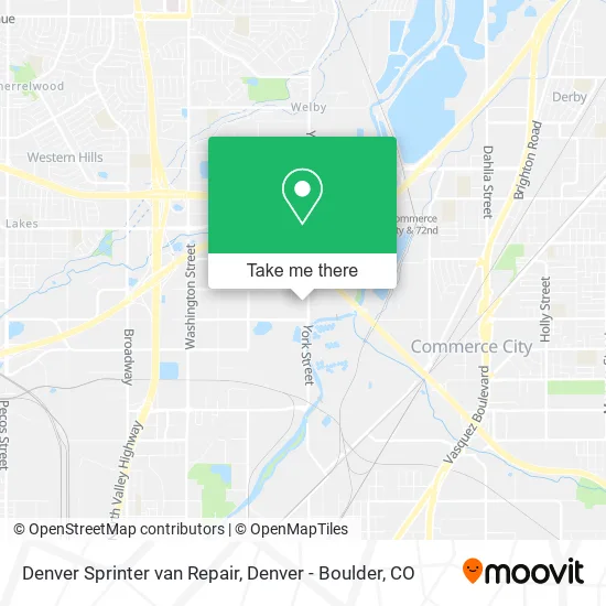 Denver Sprinter van Repair map