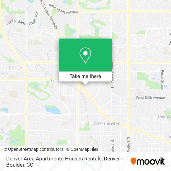 Denver Area Apartments Houses Rentals map