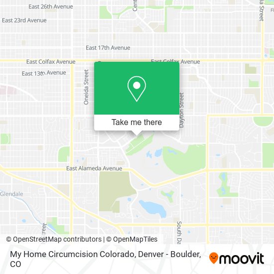 My Home Circumcision Colorado map