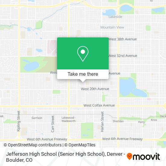 Mapa de Jefferson High School (Senior High School)