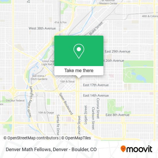 Denver Math Fellows map