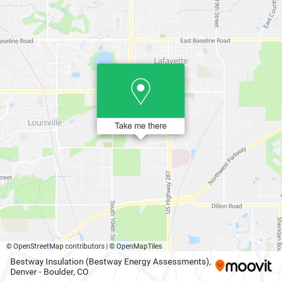 Mapa de Bestway Insulation (Bestway Energy Assessments)