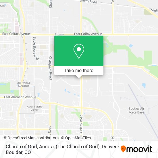 Church of God, Aurora, (The Church of God) map