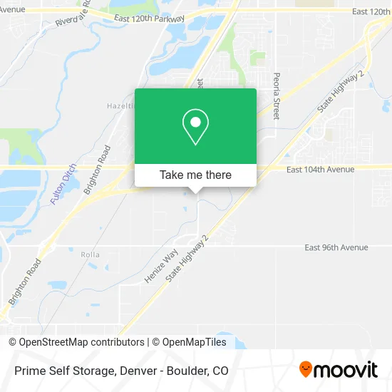 Prime Self Storage map