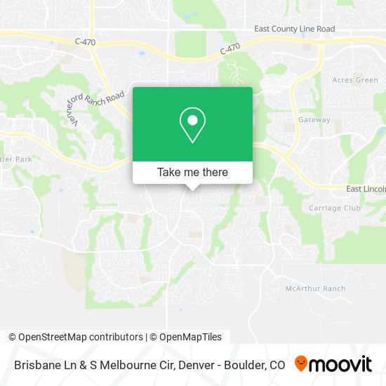 Mapa de Brisbane Ln & S Melbourne Cir