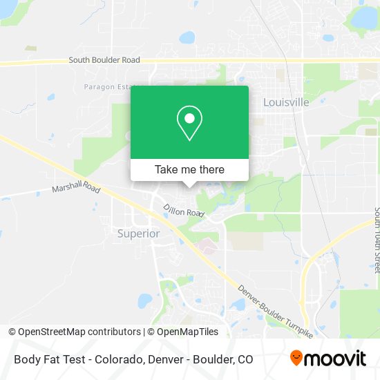 Mapa de Body Fat Test - Colorado