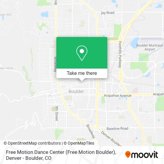 Free Motion Dance Center (Free Motion Boulder) map