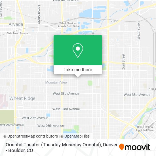 Mapa de Oriental Theater (Tuesday Museday Oriental)