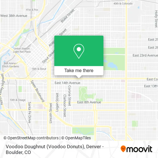 Mapa de Voodoo Doughnut (Voodoo Donuts)